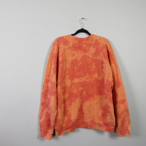 TommyInnit Limited Edition Crewneck Sweatshirt Unisex L Orange Tie Dye Cozy 794 - Picture 2 of 13